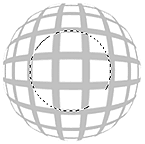 Selecting center of sphere