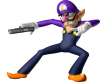 Waluigi_Artwork_-_Mario_Party_DS_doublegun.png