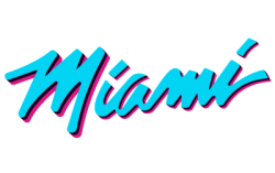 miami vice engraved font
